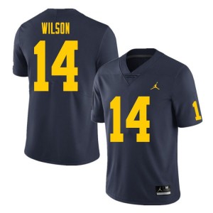 #14 Roman Wilson Michigan Wolverines College Football For Men's Jersey - Navy
