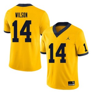#14 Roman Wilson Michigan Wolverines College Football Men's Jersey - Yellow