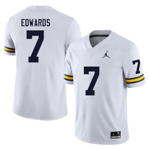 #7 Donovan Edwards Michigan Wolverines College Football Mens Jersey - White