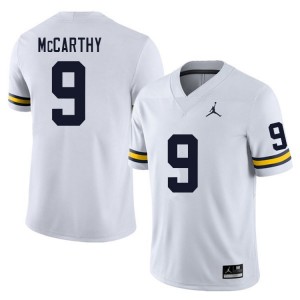 #9 J.J. McCarthy Michigan Wolverines College Football Mens Jersey - White