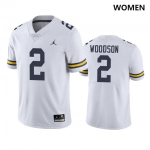 #2 Charles Woodson Michigan Wolverines College Football Womens Jersey - White
