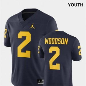 #2 Charles Woodson Michigan Wolverines College Football For Youth Jersey - Navy