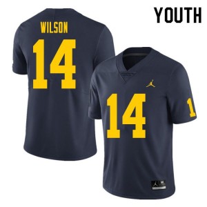 #14 Roman Wilson Michigan Wolverines College Football For Youth Jersey - Navy