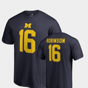 #16 Denard Robinson Michigan Wolverines Mens College Legends Name & Number T-Shirt - Navy