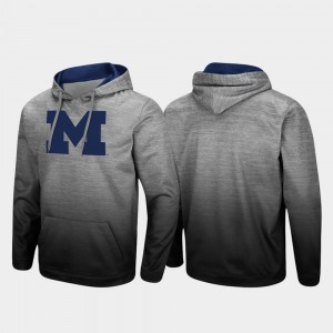 Michigan Wolverines Men's Sitwell Sublimated Pullover Hoodie - Heathered Gray