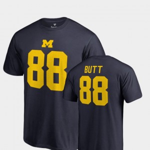 #8 Jake Butt Michigan Wolverines College Legends Name & Number Mens T-Shirt - Navy