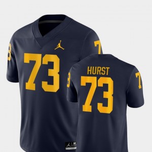 #73 Maurice Hurst Michigan Wolverines College Football Game Men's Jersey - Navy