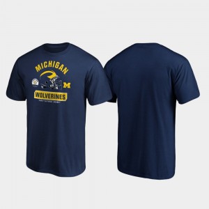 Michigan Wolverines 2020 Citrus Bowl Bound Mens Spike T-Shirt - Navy