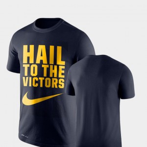 Michigan Wolverines Men Performance Legend Franchise T-Shirt - Navy