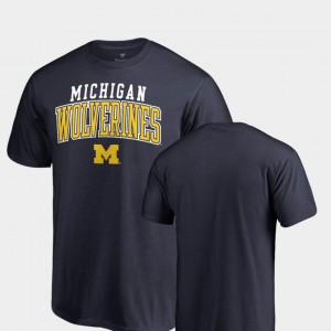 Michigan Wolverines Men Square Up T-Shirt - Navy