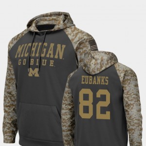 #82 Nick Eubanks Michigan Wolverines For Men Colosseum Football United We Stand Hoodie - Charcoal