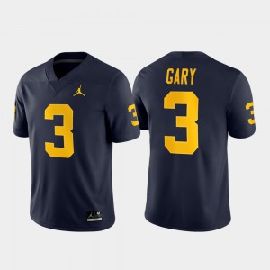 #3 Rashan Gary Michigan Wolverines For Men Game Football Jersey - Navy