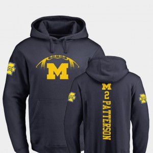 #2 Shea Patterson Michigan Wolverines College Football Men's Backer Hoodie - Navy