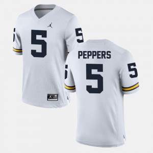 #5 Jabrill Peppers Michigan Wolverines For Men Alumni Football Game Jersey - White