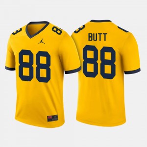 #88 Jake Butt Michigan Wolverines College Football Mens Jersey - Maize