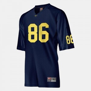 #86 Mario Manningham Michigan Wolverines For Men's College Football Jersey - Blue