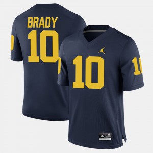 #10 Tom Brady Michigan Wolverines For Men Alumni Football Game Jersey - Navy