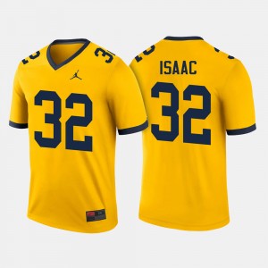 #32 Ty Isaac Michigan Wolverines College Football Mens Jersey - Maize
