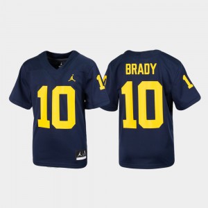 #10 Tom Brady Michigan Wolverines Youth Alumni Football Replica Jersey - Navy